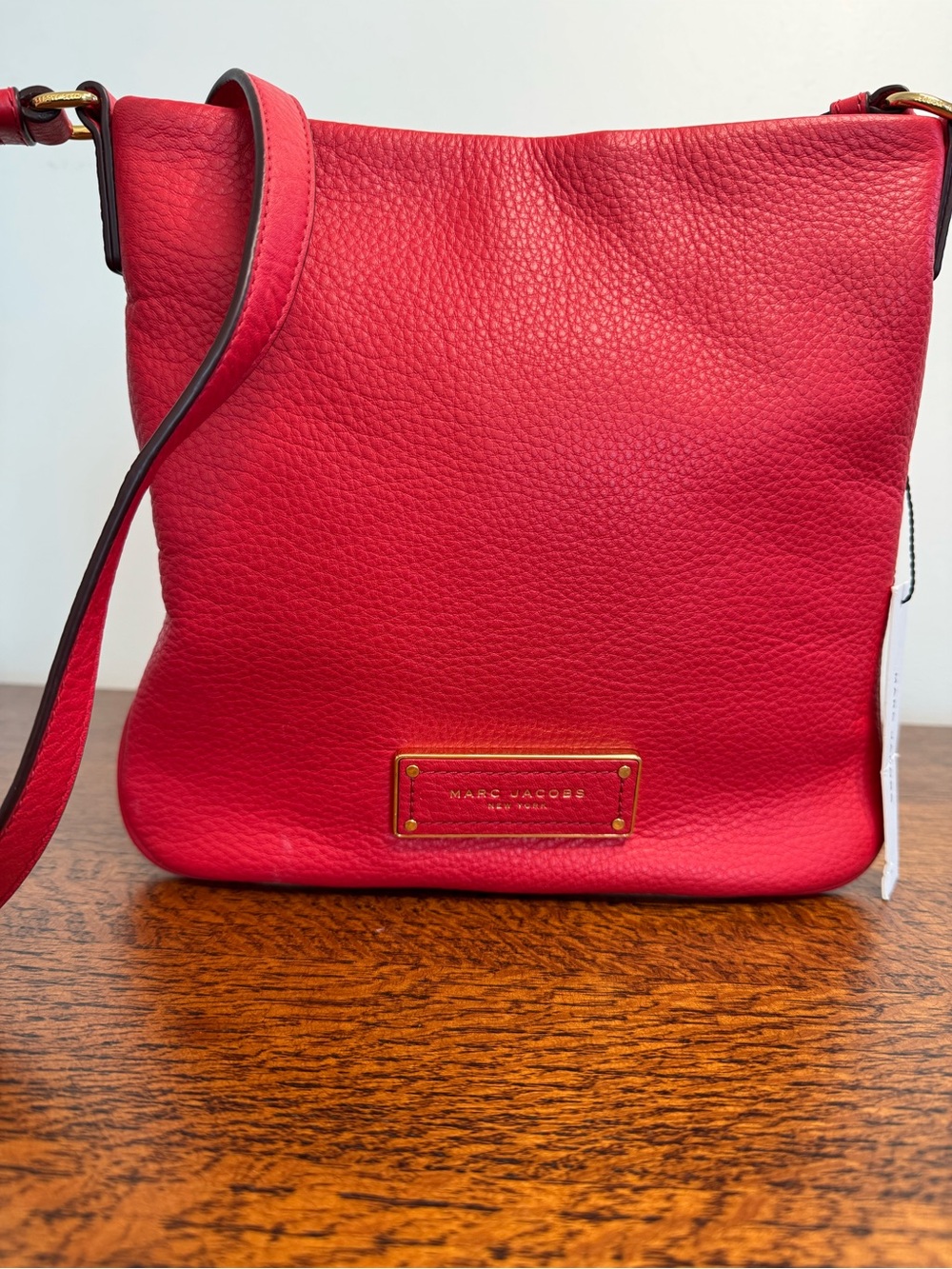 NWT Marc Jacobs Tulip Red Leather Crossbody Bag